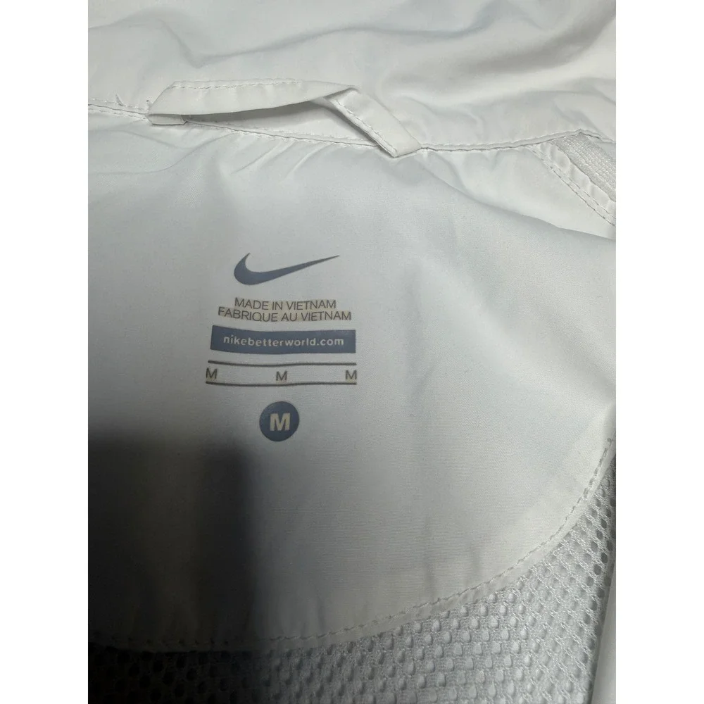 Nike Windrunner Women Black White Full Zip Running Jacket 405222-011 Medium - Picture 4 of 8